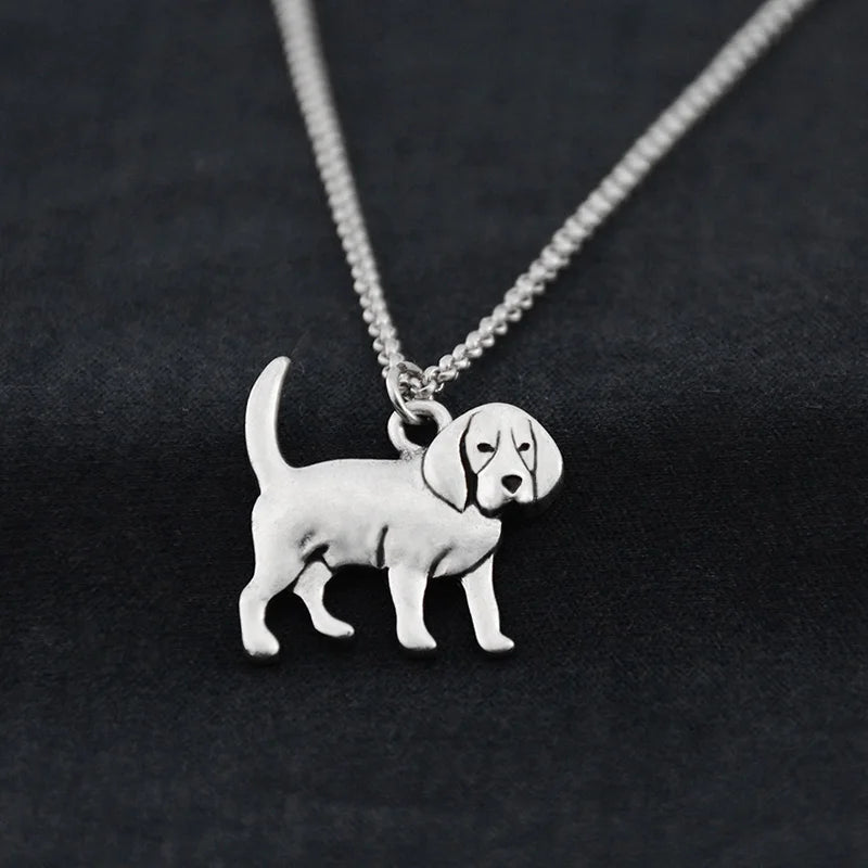 Stainless Steel Beagle Dog Pendant Necklace Pendant