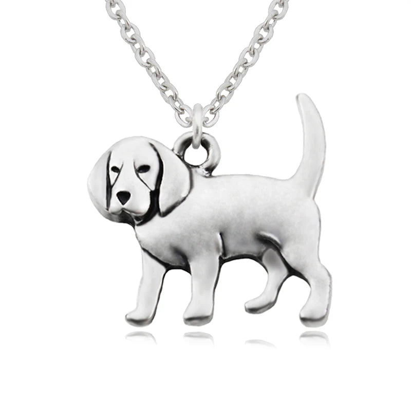 Stainless Steel Beagle Dog Pendant Necklace Pendant
