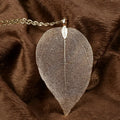 Statement Piece Alloy Necklace with Leaf Pendant