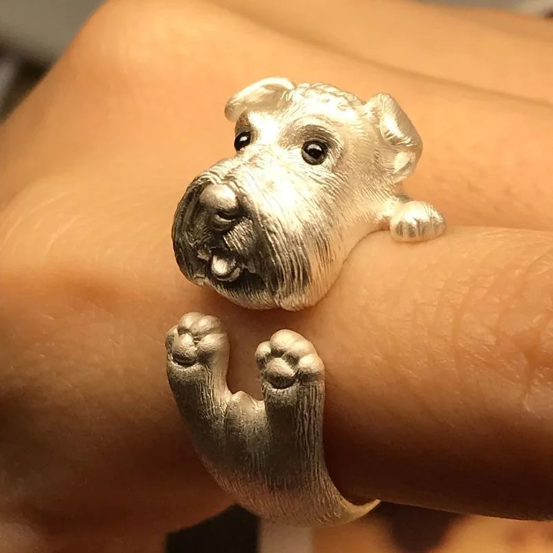 Collection of Adjustable Zinc Alloy CZ Fashion Rings - Fashion, Dog Lover, Hearts