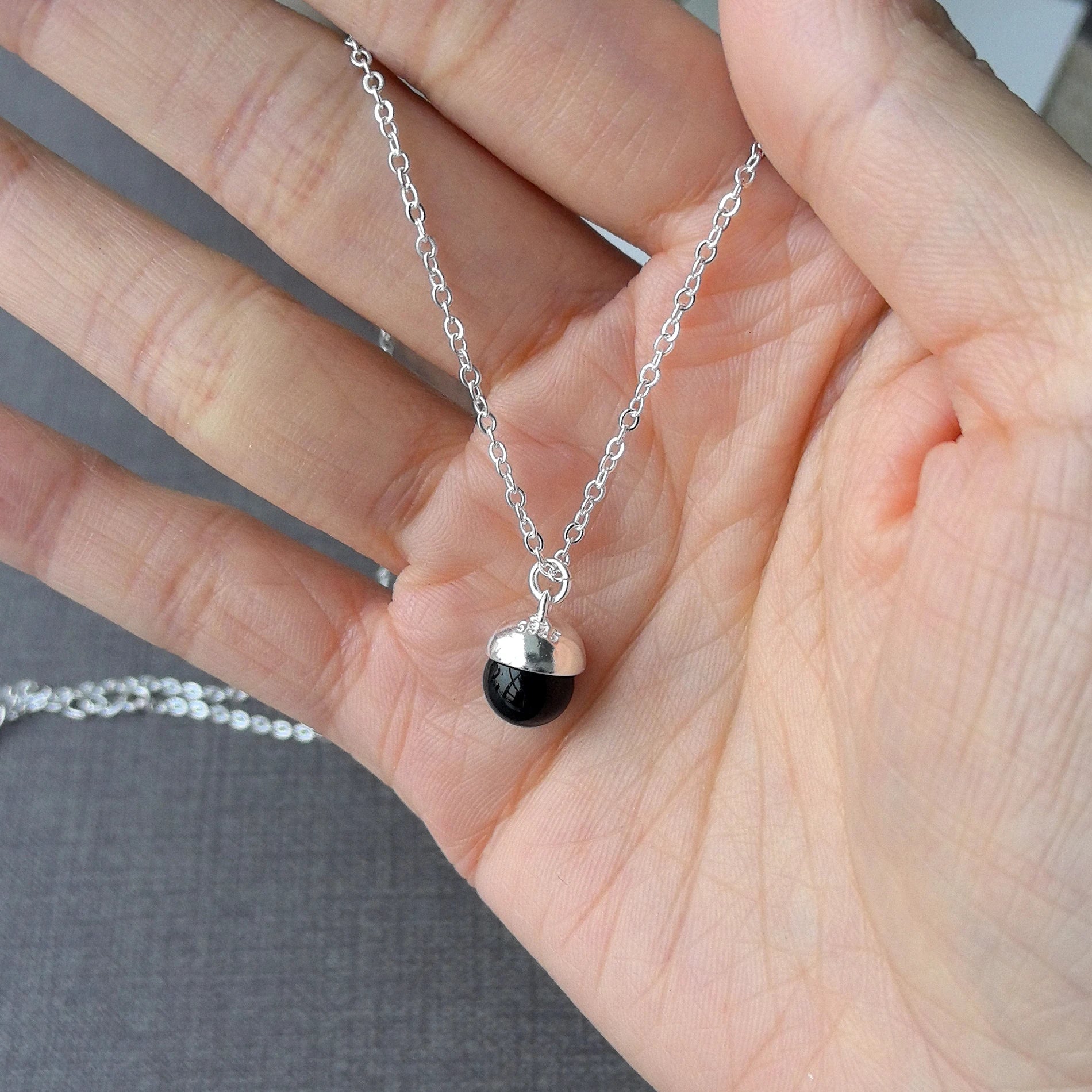 925 Sterling Silver Pearl Pendant Necklace