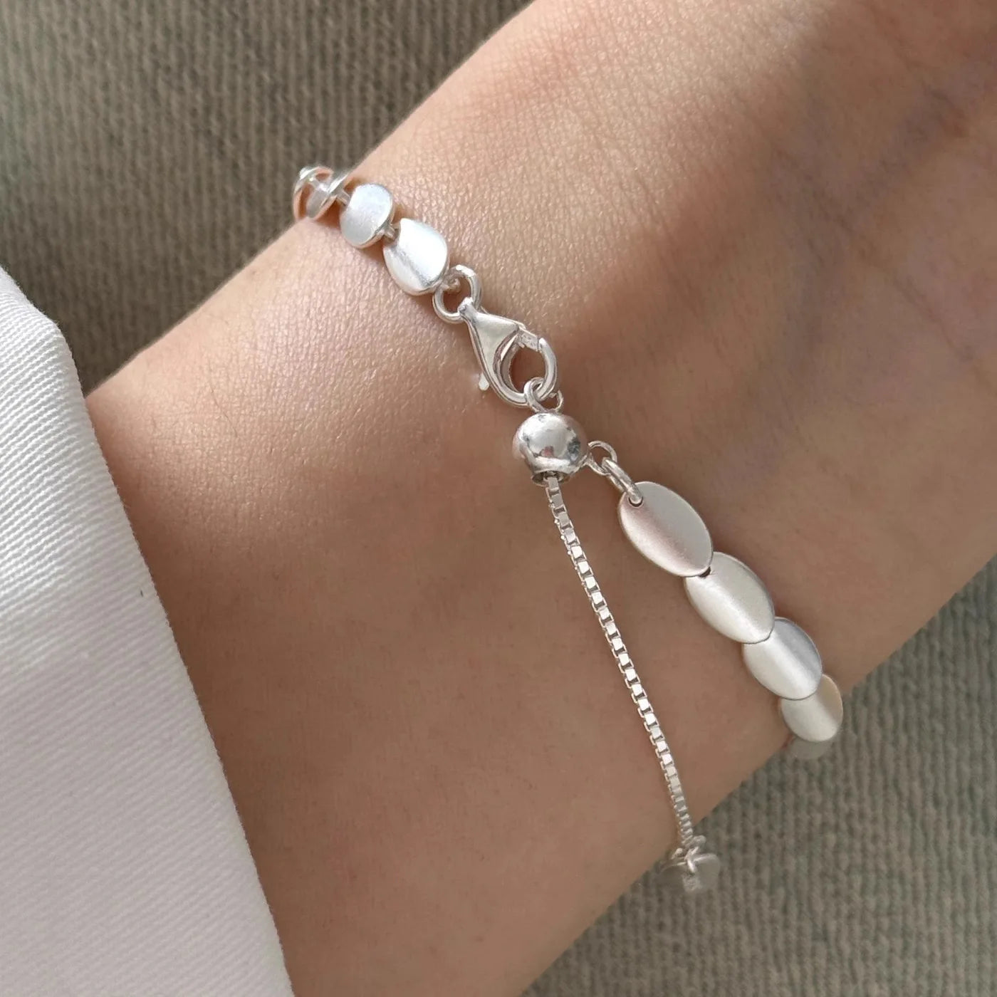 Matte 925 Sterling Silver Bracelet