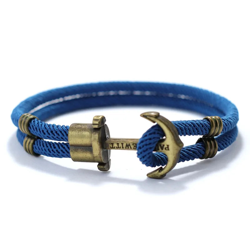 Zinc Alloy Hook Rope Bracelet 4 Colors