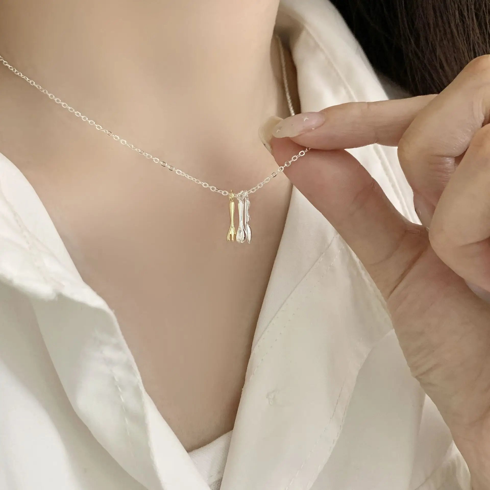 925 Sterling Silver Pearl Pendant Necklace