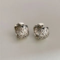 925 Sterling Silver Hoop Filigree Earrings