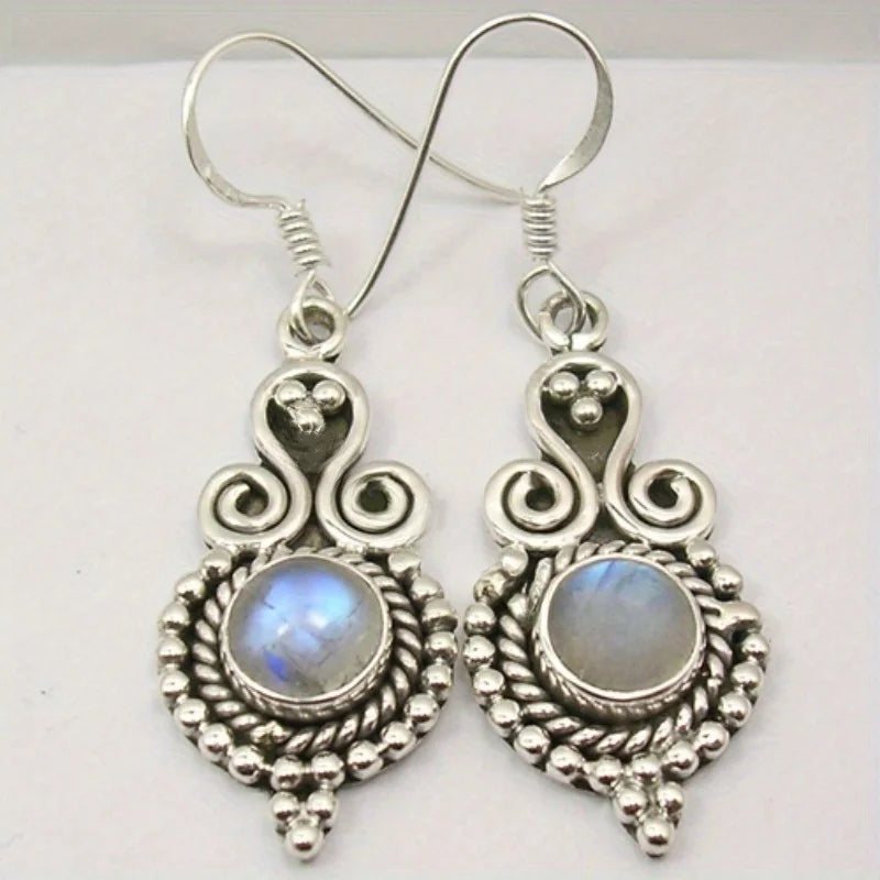 Copper Waterdrop Moonstone Pendant Earrings Selection