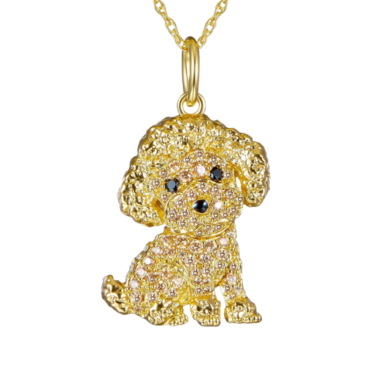 Collection of Dog Pendant Necklaces VARIOUS BREEDS Made with Zinc Alloy & CZ Diamonds