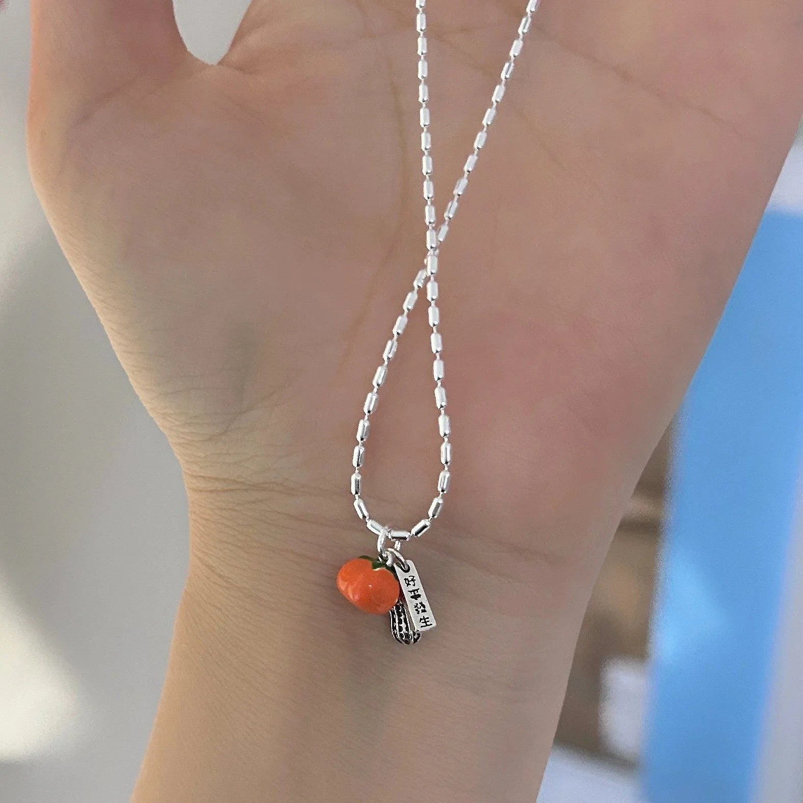 925 Sterling Silver Pearl Pendant Necklace