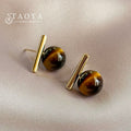 Faux Pearl Pendant Copper Alloy Earrings - White, Gray, Brown Pearl