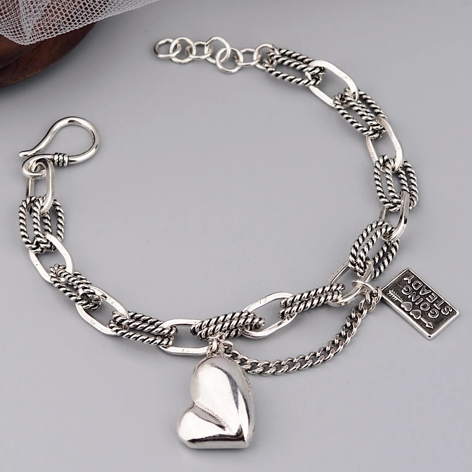 925 Sterling Silver Adjustable Cuff Bracelets Selection