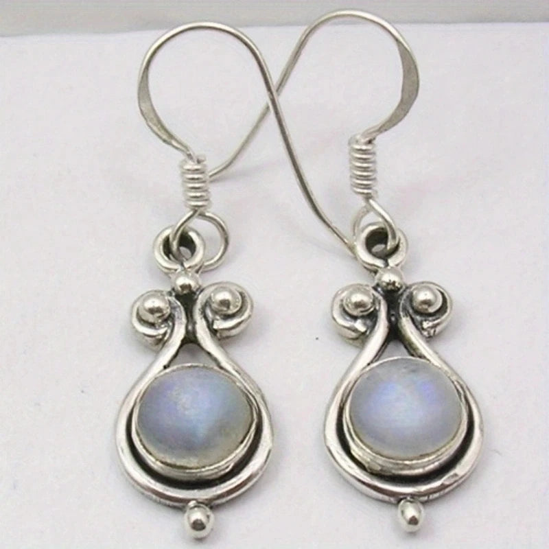 Copper Waterdrop Moonstone Pendant Earrings Selection