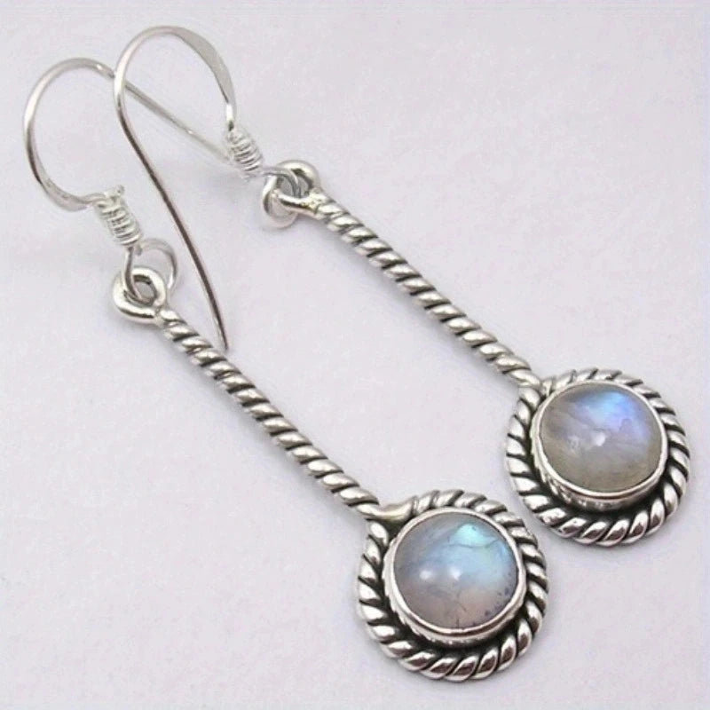 Copper Waterdrop Moonstone Pendant Earrings Selection