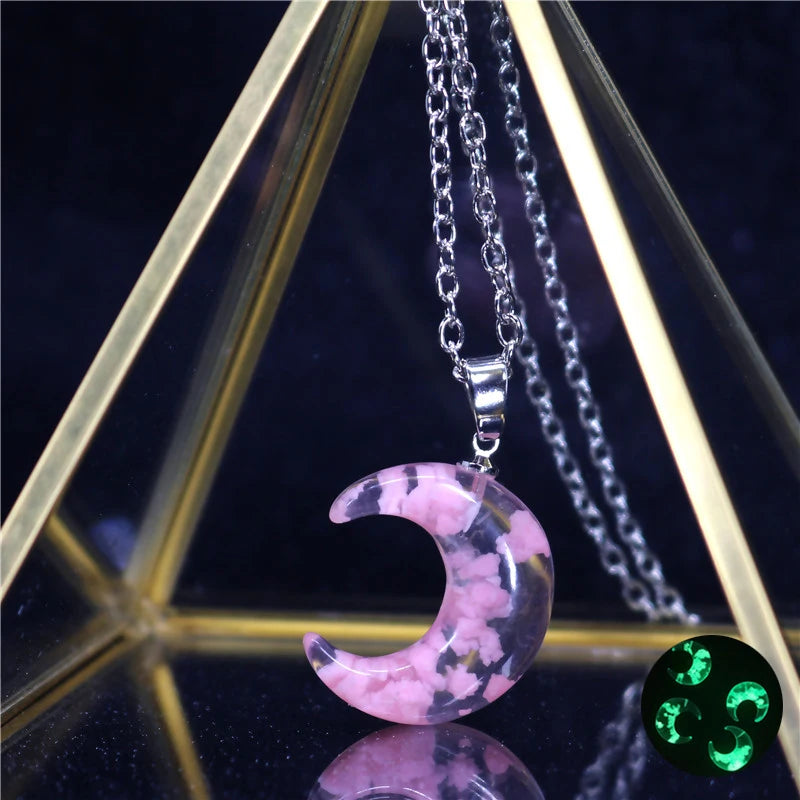 Transparent Resin Ball with Clouds Pendant Necklace in Zinc Alloy - More Styles: Half Moon, Bird