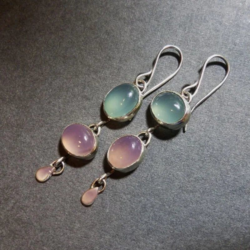 Collection of Zinc Alloy Resin Dangle Earrings - Geometric Asymmetric Boho Trendy Unique