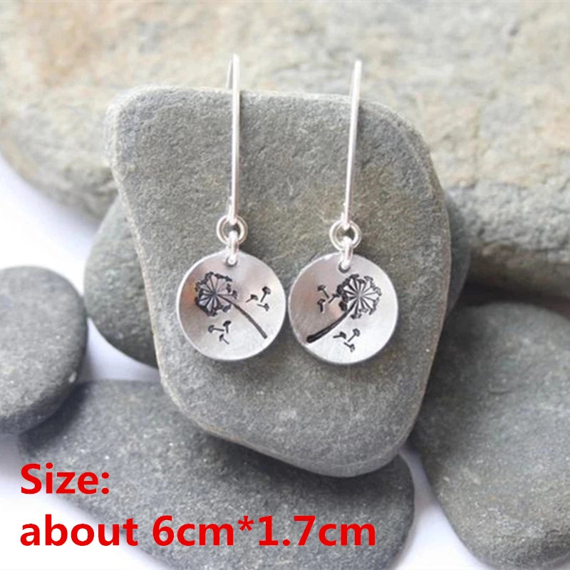 Collection of Zinc Alloy Resin Dangle Earrings - Geometric Asymmetric Boho Trendy Unique