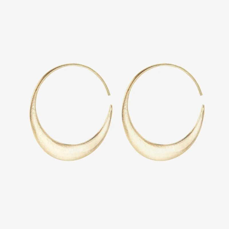 18K Gold Plated Cooper Hoop Earrings