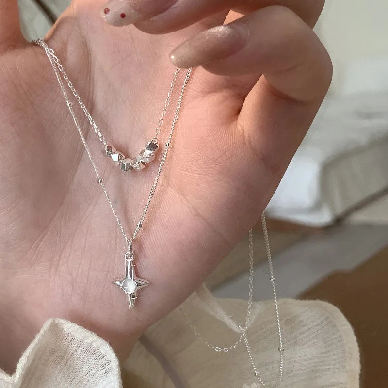 925 Sterling Silver Pearl Pendant Necklace