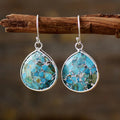 Teardrop Turquoise Cooper Earrings