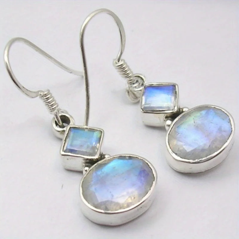 Copper Waterdrop Moonstone Pendant Earrings Selection