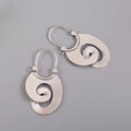 Gypsy Swirl Zinc Alloy Hoop Unusual Bold Earrings