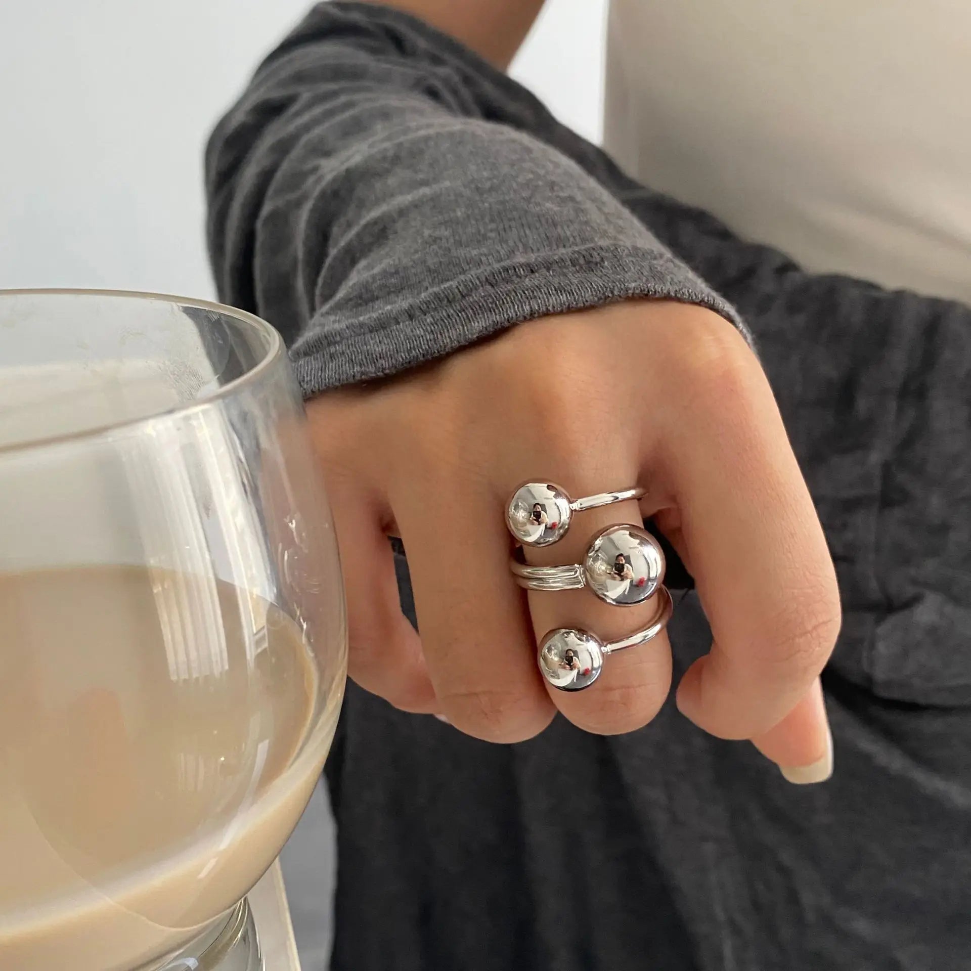 Collection of Adjustable Zinc Alloy CZ Fashion Rings - Fashion, Dog Lover, Hearts