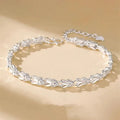 Selection of 925 Sterling Silver Bracelets Various Styles