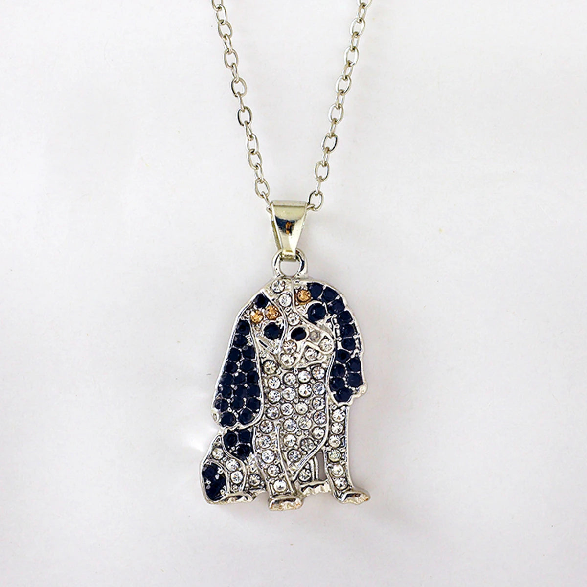 Collection of Dog Pendant Necklaces VARIOUS BREEDS Made with Zinc Alloy & CZ Diamonds