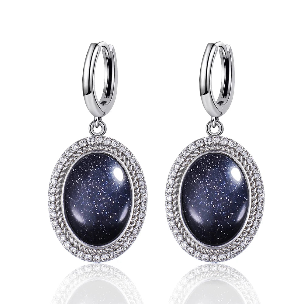 925 Sterling Silver Natural Moonstone Pendant