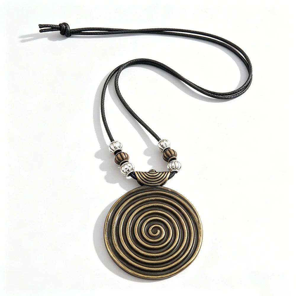 Brown Leather Cord Zinc Alloy Pendant Necklaces Selection