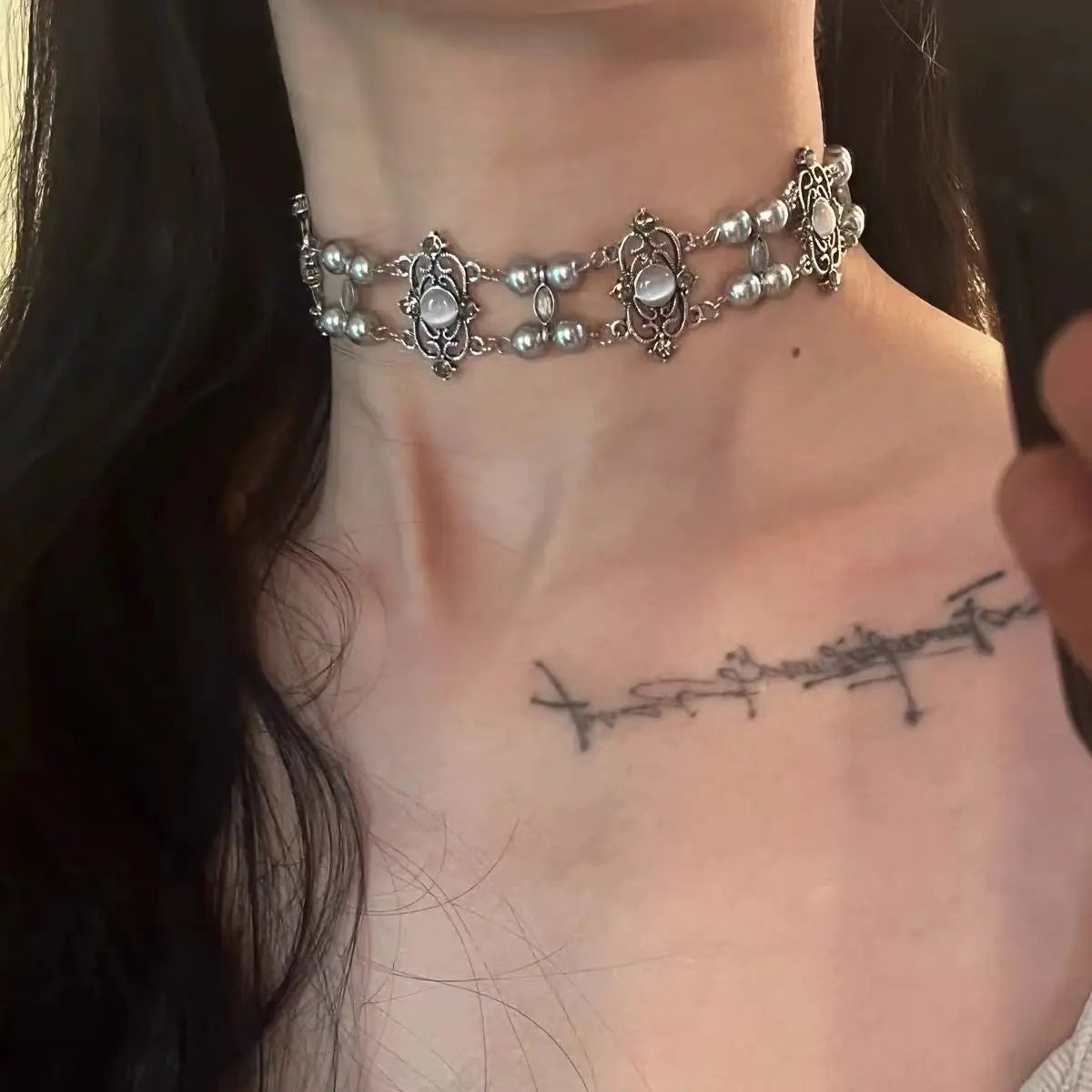 Gotic Y2K Choker Selection Stainless Steel