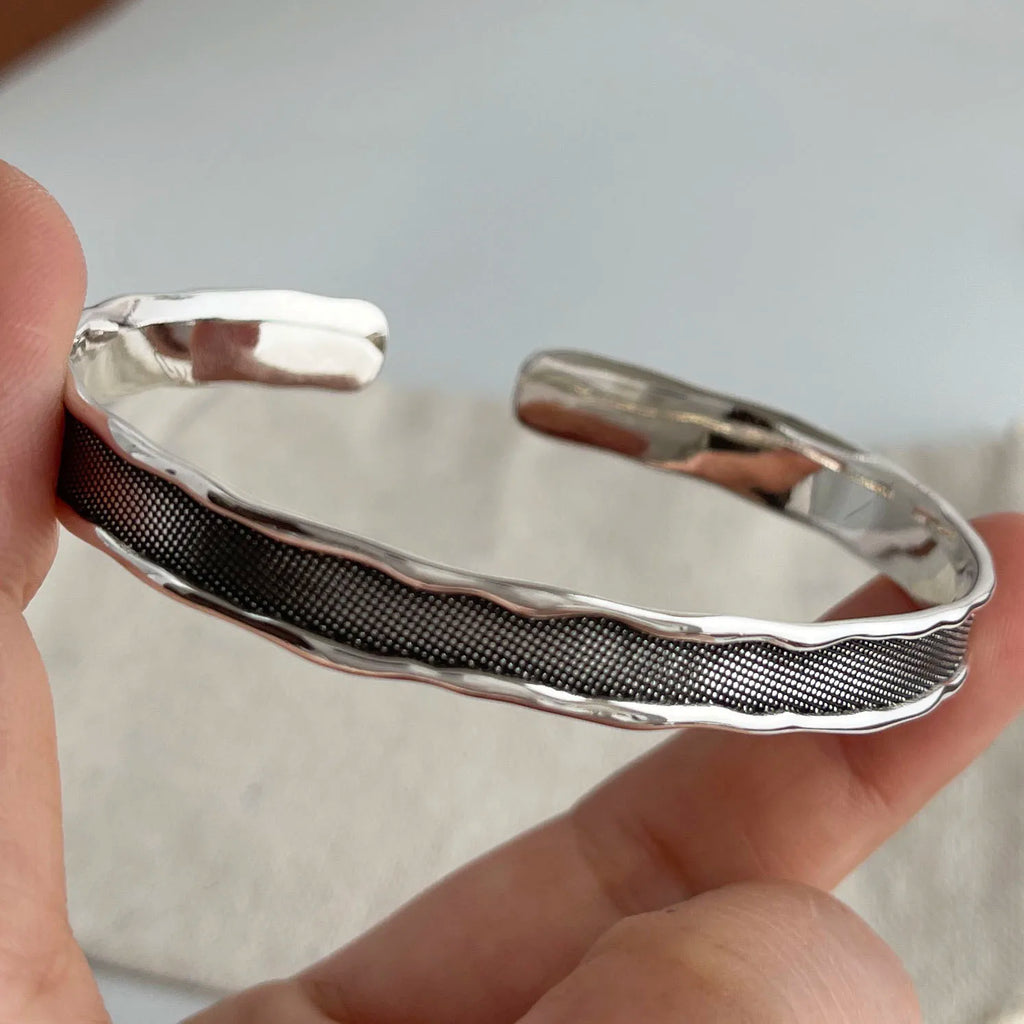 925 Sterling Silver Adjustable Pattern Bracelet