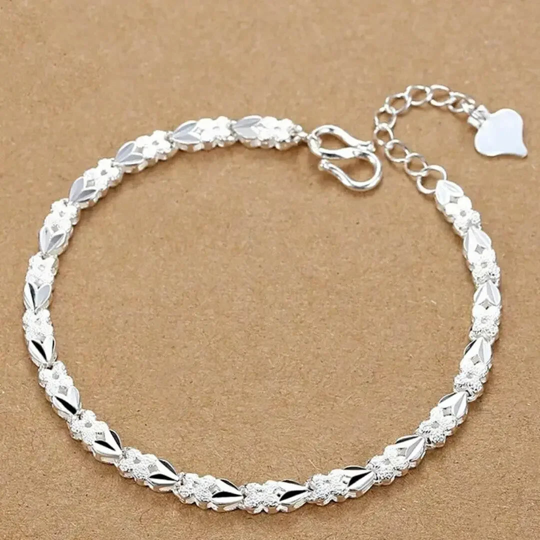 Selection of 925 Sterling Silver Chain Bracelets