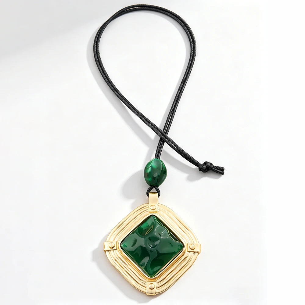 Brown Leather Cord Zinc Alloy Pendant Necklaces Selection