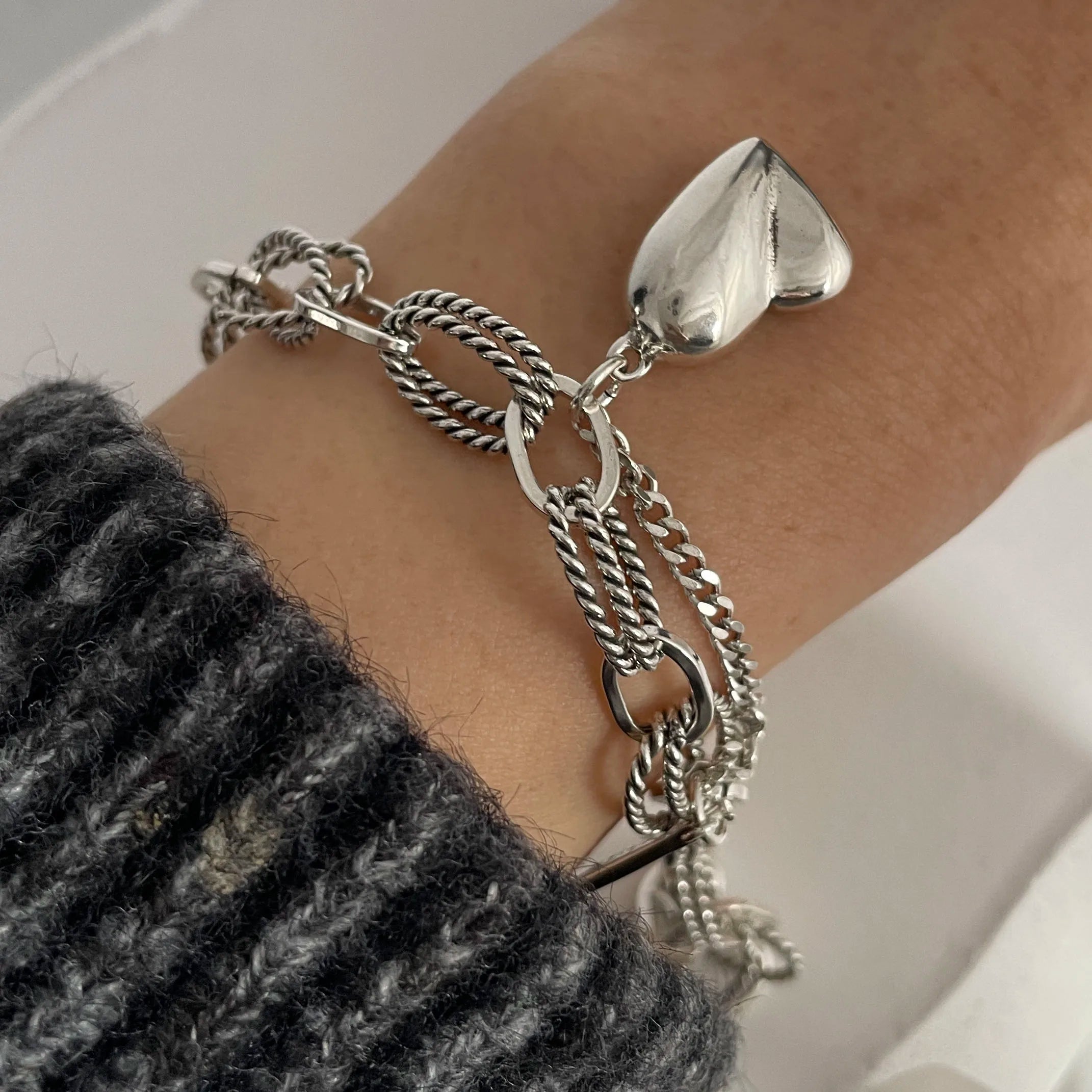 Solid 925 Sterling Silver Bracelets Selection