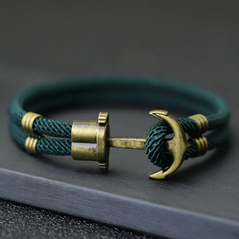 Zinc Alloy Hook Rope Bracelet 4 Colors