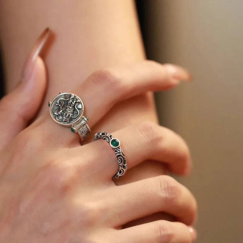 Selection of 925 Silver Delicate Adjustable Rings
