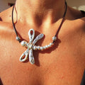 Bold Bohemian Dragonfly Alloy Pendant Rope Chain Necklace
