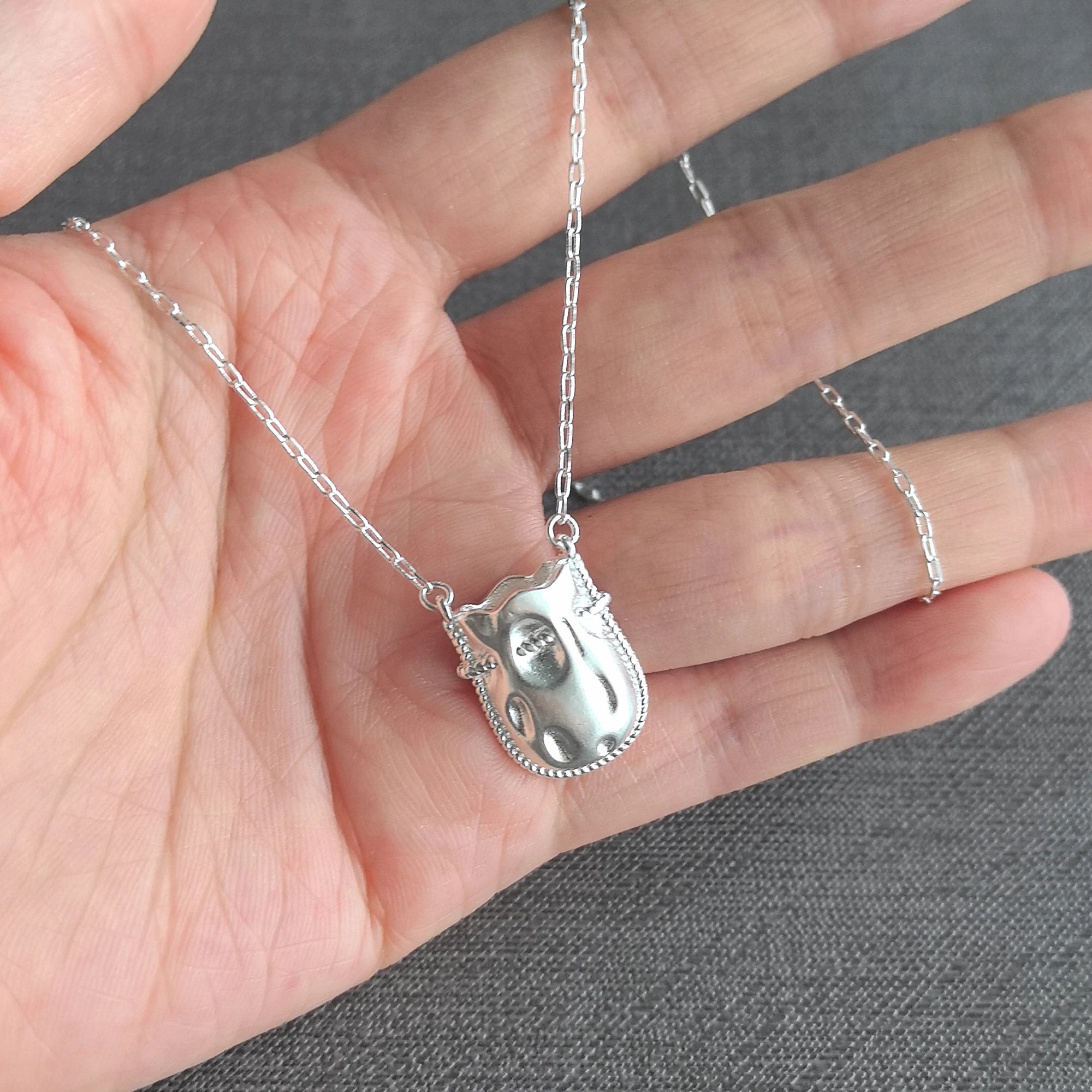 925 Sterling Silver Pearl Pendant Necklace