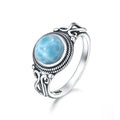 925 Sterling Silver Ring with Natural 8mm Stone of Your Choice