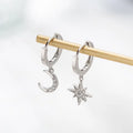 Choice of Asymmetric Zinc Alloy Earrings with Faux Pearls or CZ Stones
