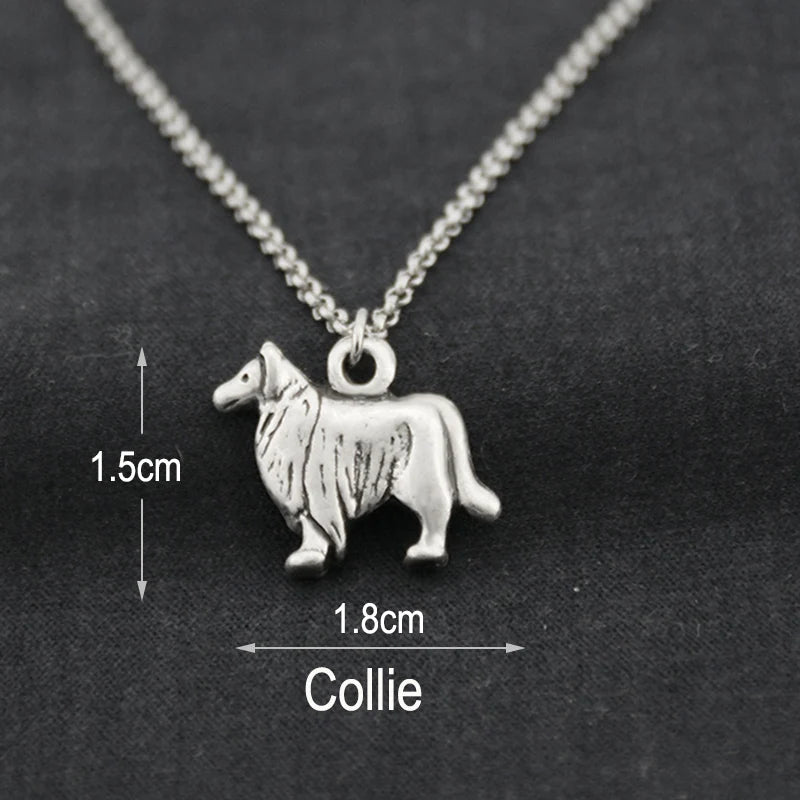 Corgi, Chihuahua, Collie Pendant on Stainless Steel Chain - Choose Yours