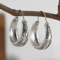 Antique Inspired Boho Hoop Zink Alloy Earrings
