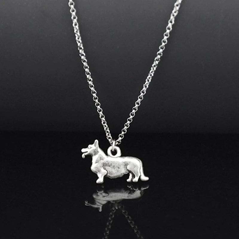 Corgi, Chihuahua, Collie Pendant on Stainless Steel Chain - Choose Yours
