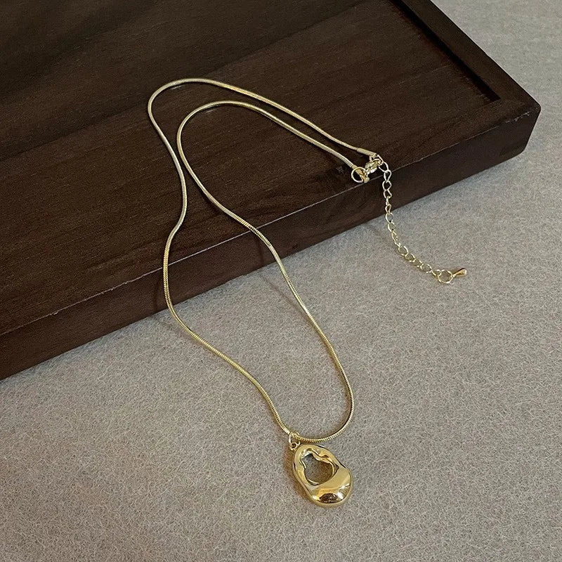 Stainless Steel Snake Chain Pendant Necklace