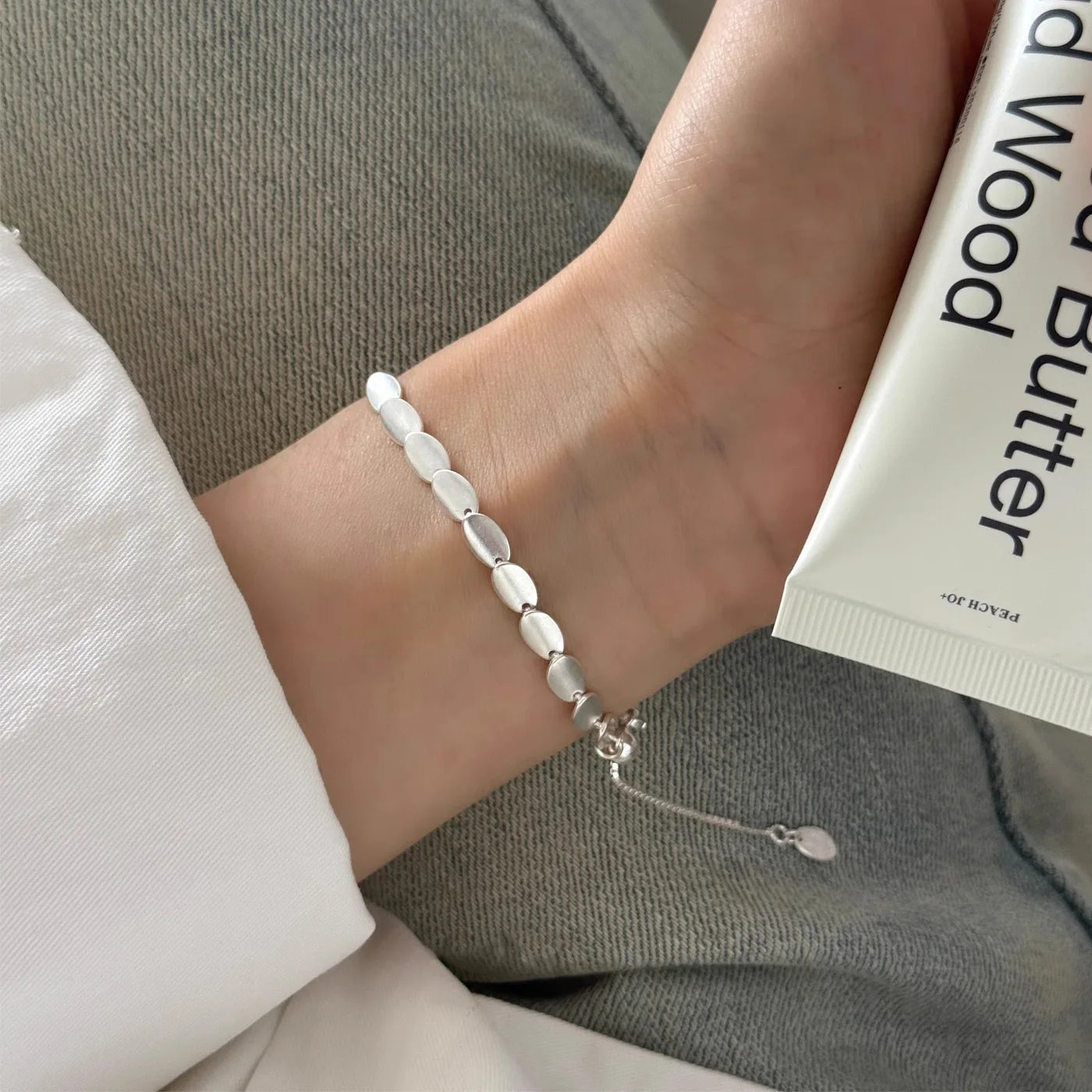 Matte 925 Sterling Silver Bracelet