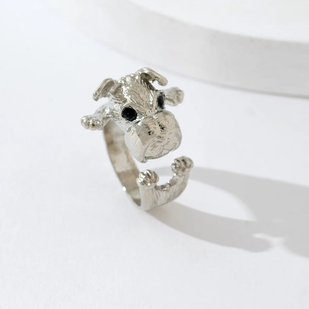 Collection of Adjustable Zinc Alloy CZ Fashion Rings - Fashion, Dog Lover, Hearts