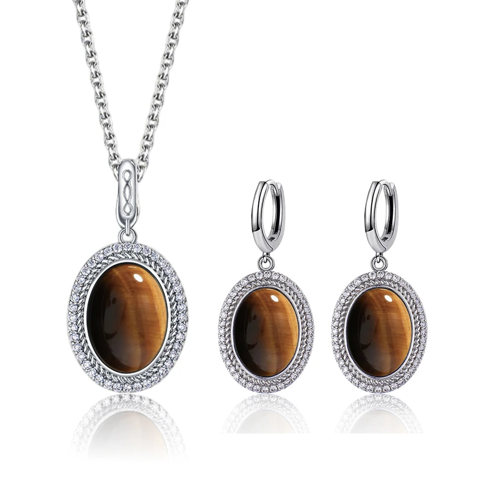 925 Sterling Silver Natural Moonstone Pendant