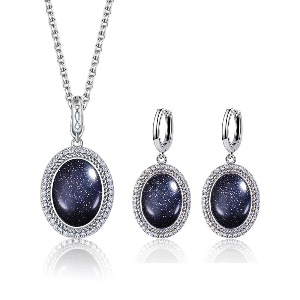 925 Sterling Silver Natural Moonstone Pendant