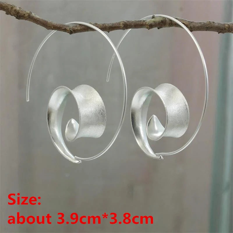 Collection of Zinc Alloy Resin Dangle Earrings - Geometric Asymmetric Boho Trendy Unique
