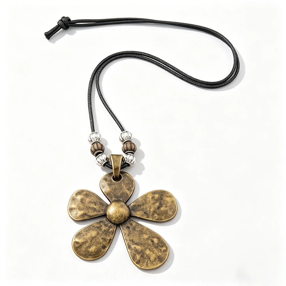 Brown Leather Cord Zinc Alloy Pendant Necklaces Selection